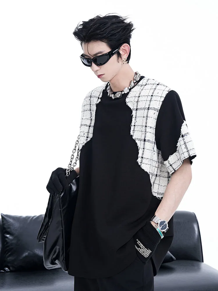 【24s Aug.】Chanel Style Padded Shoulder Casual Versatile T-shirt