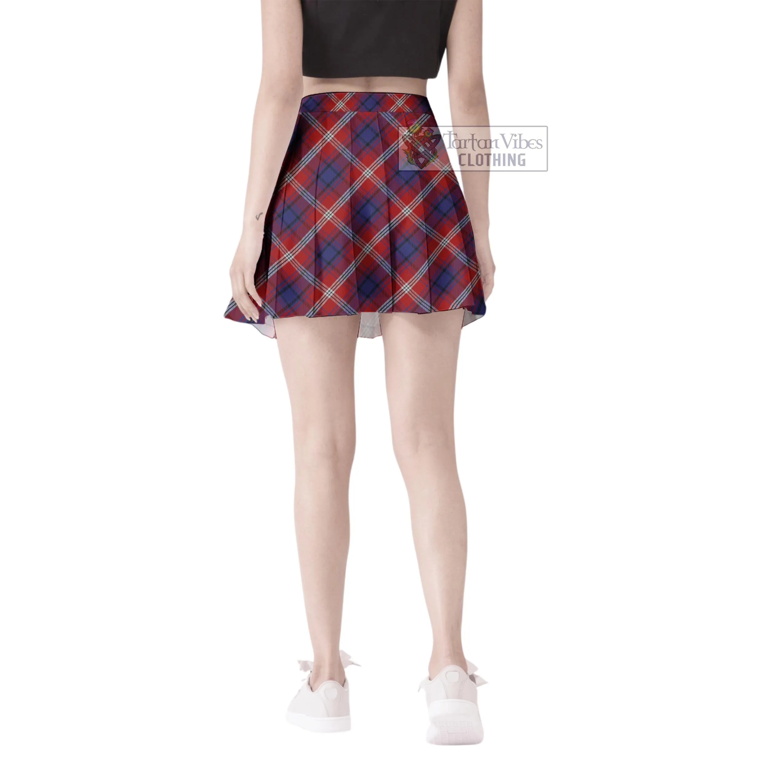 Ainslie Tartan Women's Plated Mini Skirt