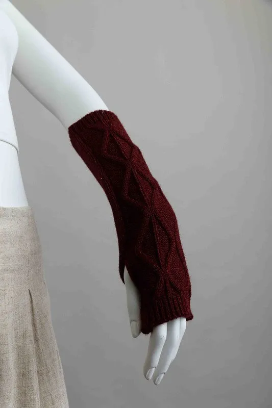 Aran Soft Knitted Arm Warmer