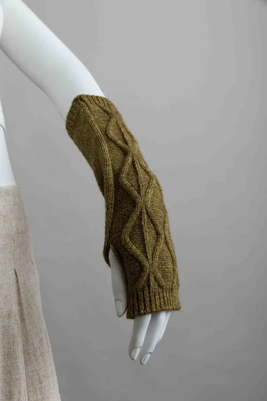 Aran Soft Knitted Arm Warmer