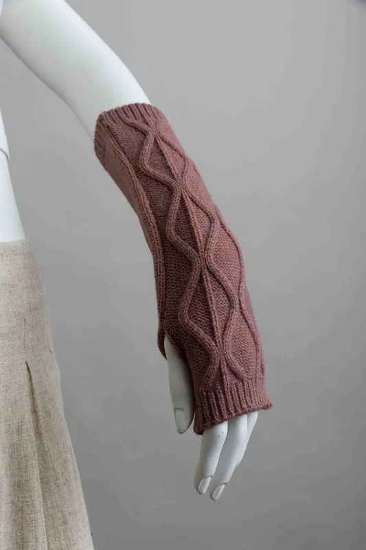 Aran Soft Knitted Arm Warmer