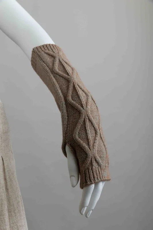 Aran Soft Knitted Arm Warmer