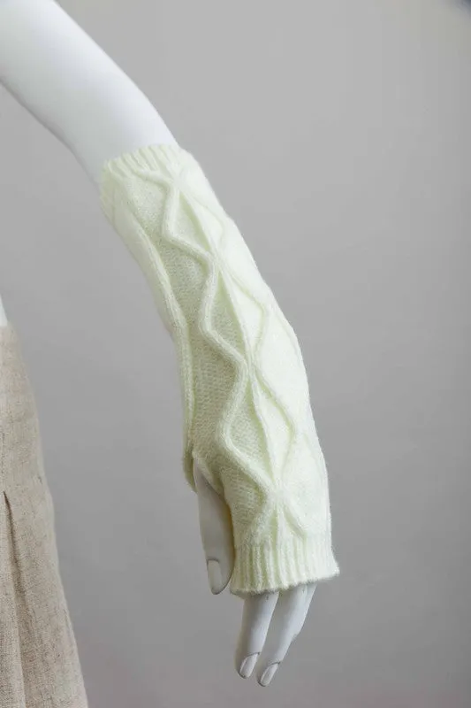 Aran Soft Knitted Arm Warmer