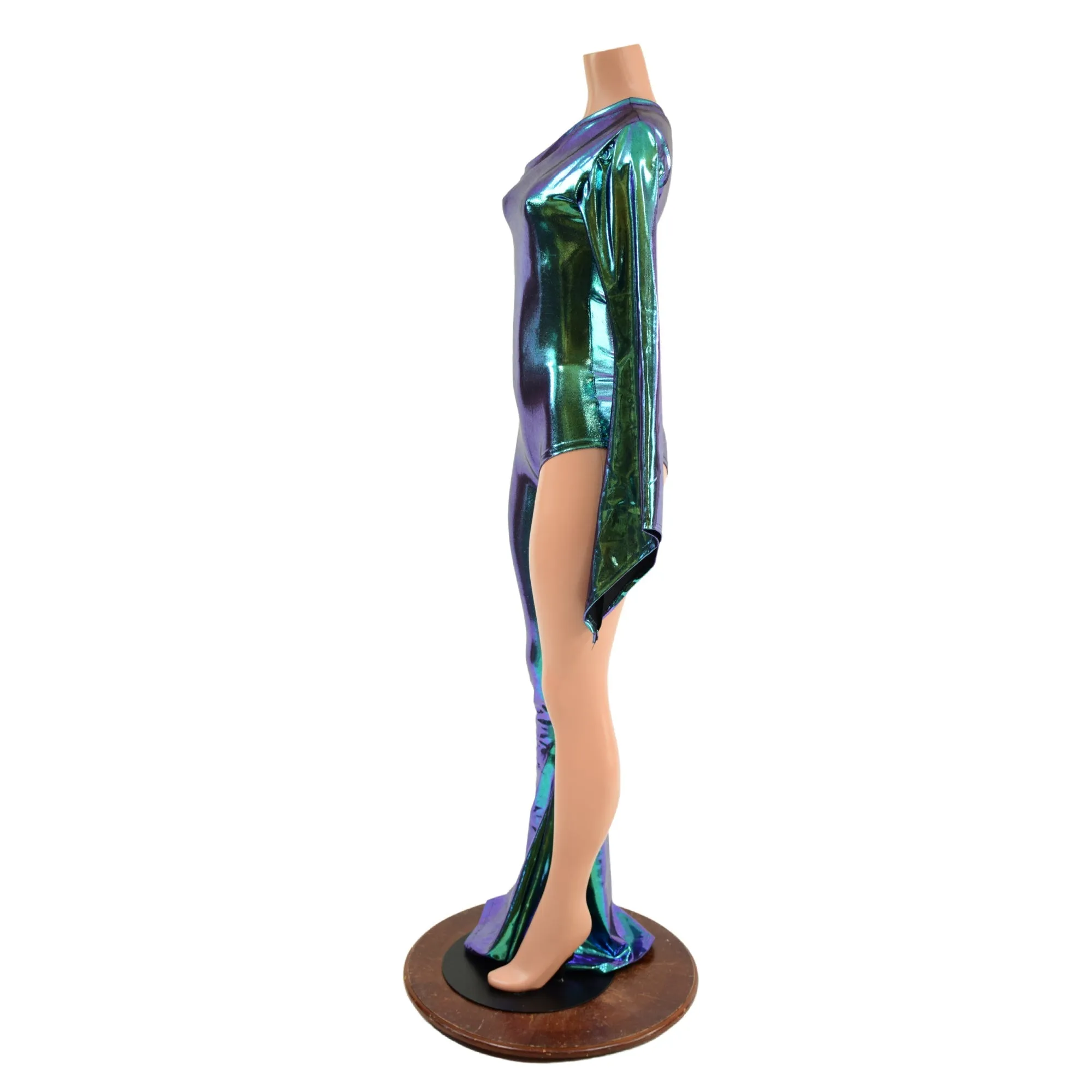 Asymetrical Scarab Holographic Catsuit