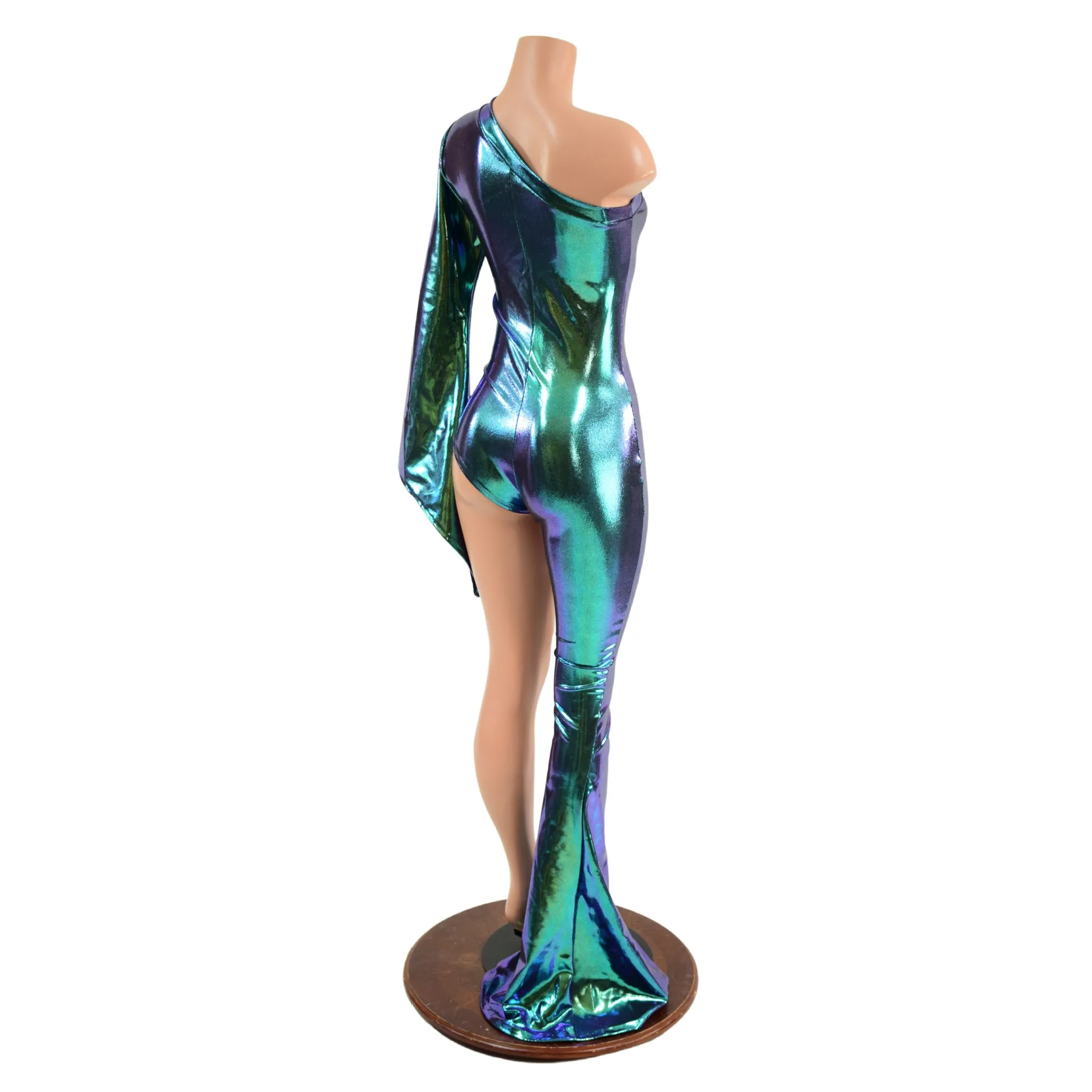 Asymetrical Scarab Holographic Catsuit