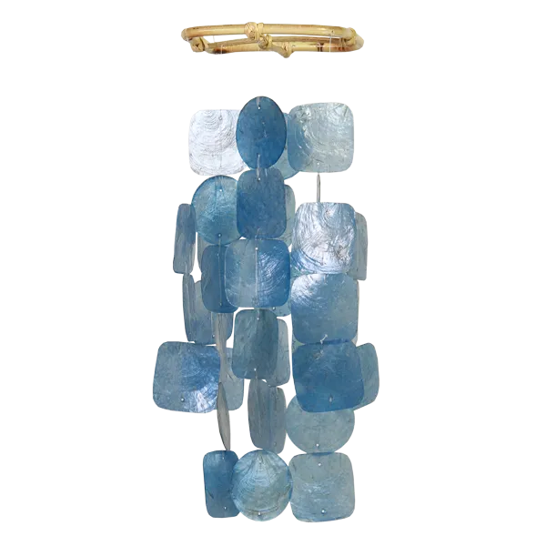 Blue Capiz Wind Chime, Small