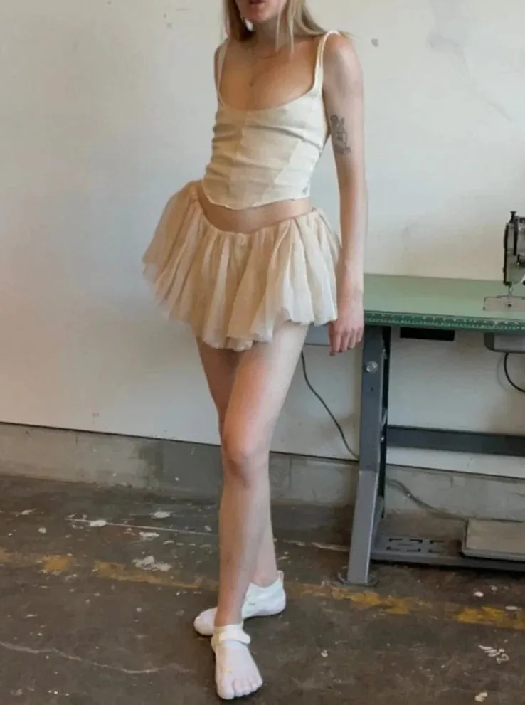 Blush Ballet Mini Skirt