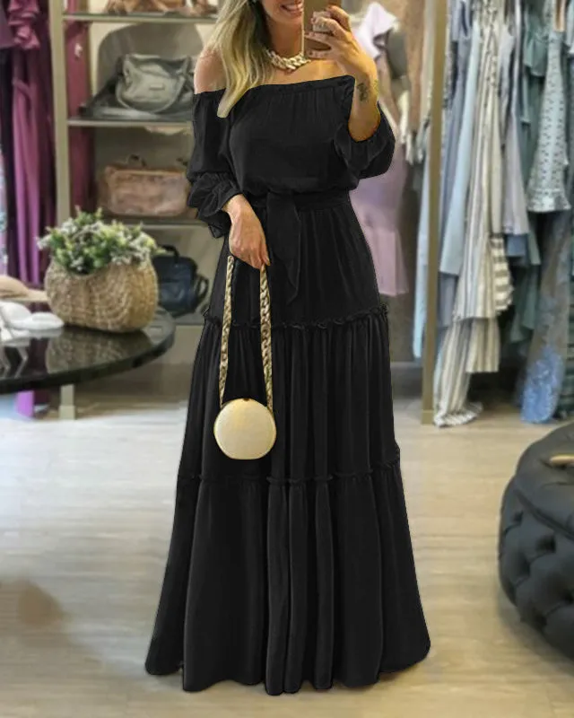 Bohemian Sexy Off The Shoulder Dress