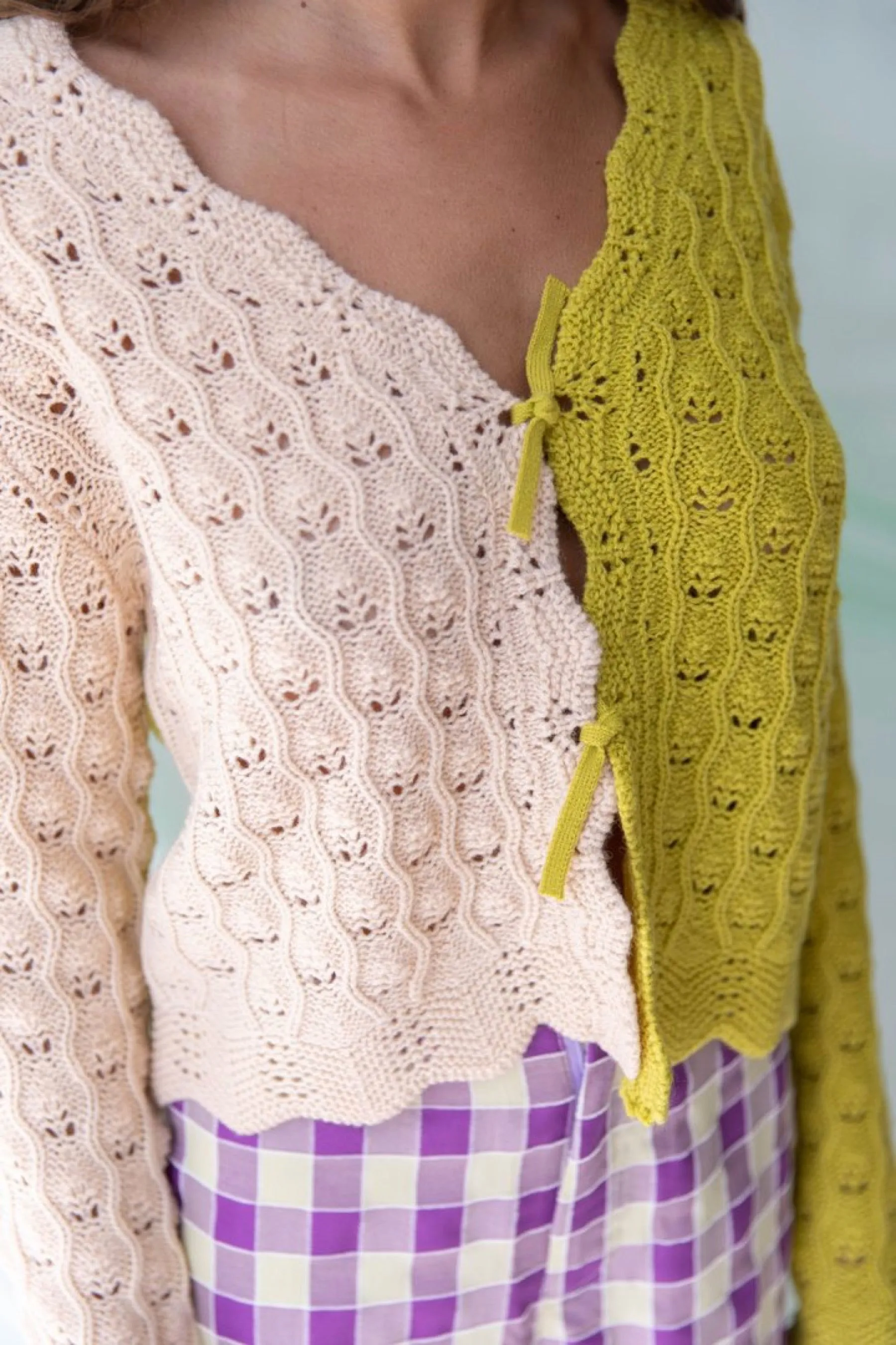 Chartreuse Beige Lumi Cardigan