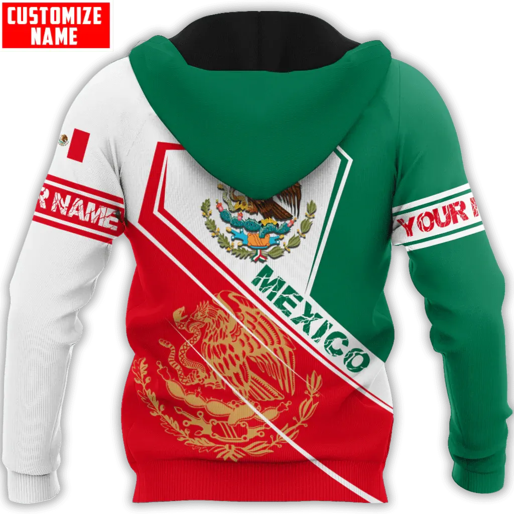 Customized Mexican Pride Unisex Hoodie, Custom Mexican Hoodie, Mexico Hoodie Gifts