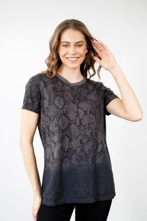 DOORBUSTER: Snake Print Short Sleeve Tee by Sew In Love