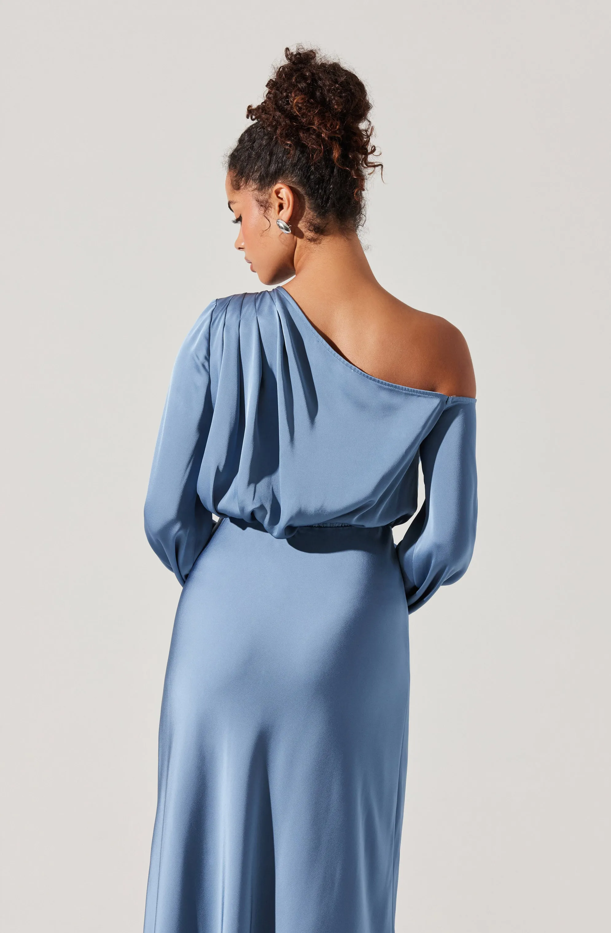 Elwood Satin Off Shoulder Dress