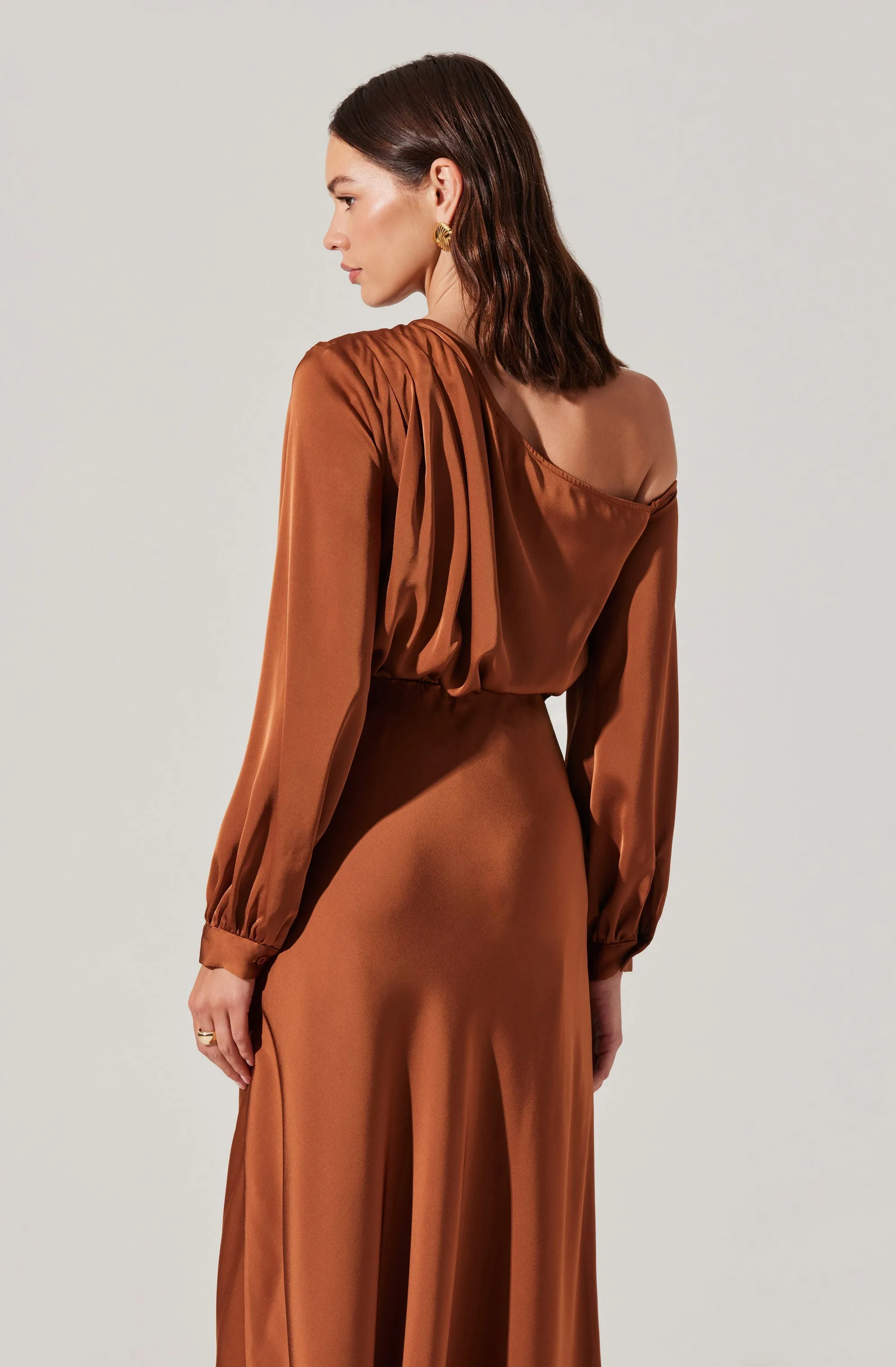 Elwood Satin Off Shoulder Dress