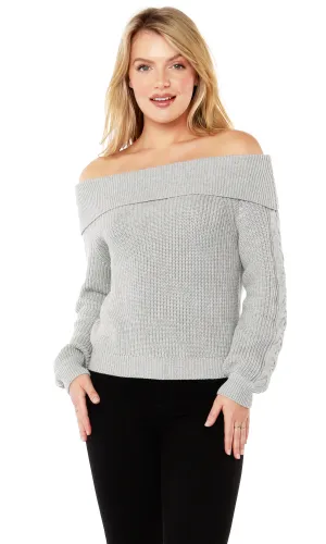 Fold Off the Shoulder Sweater