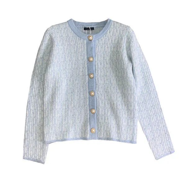 Gentle Temperament Young Lady Little Fragrant Wind Cardigan Women Loose Top