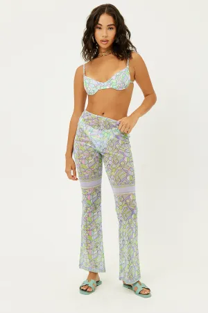 Joey Low Rise Mesh Pants - Vortex