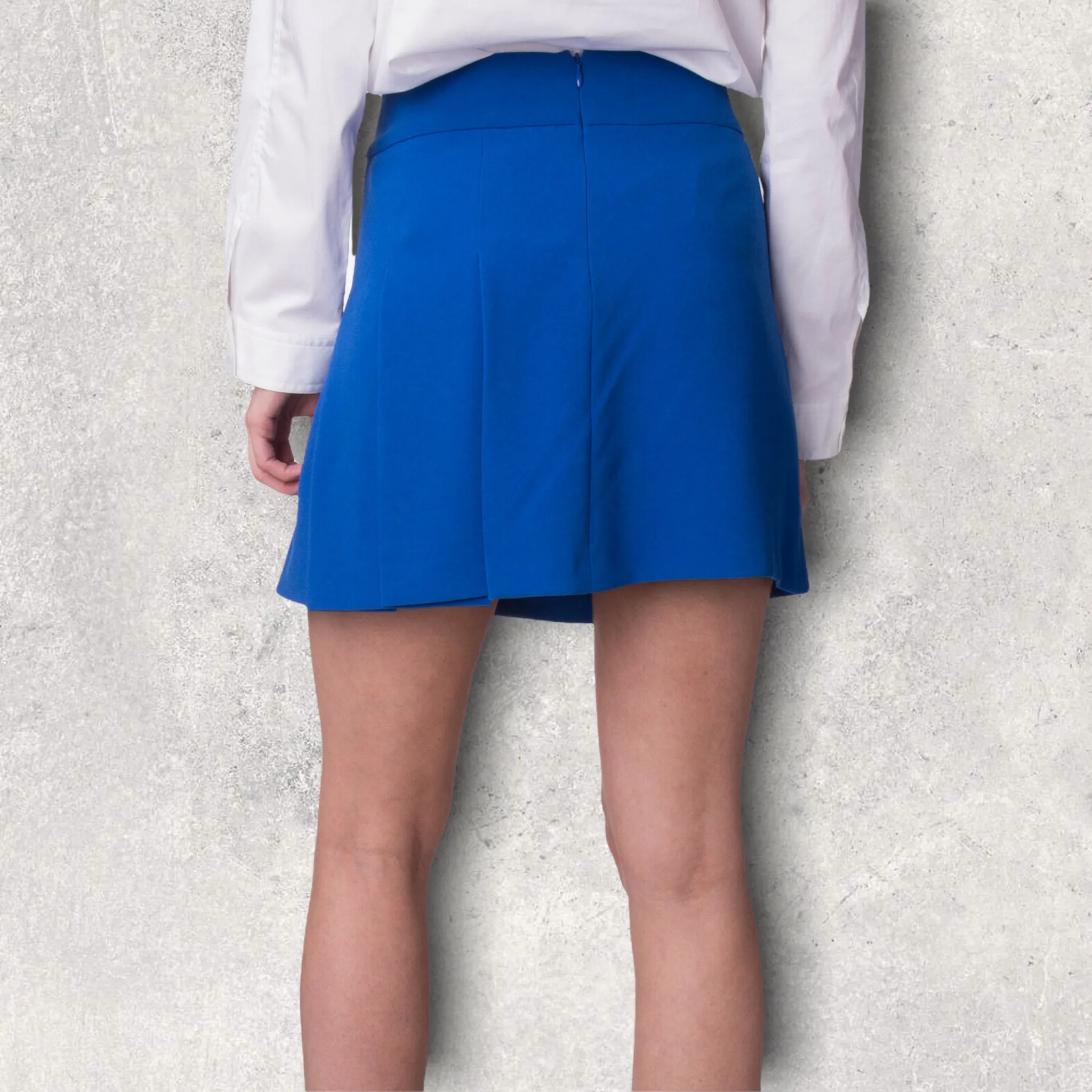 Joseph Blue Harold Pleated Crepe Tennis Skirt UK 12 US 8 EU 40