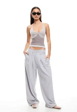 LA MESA PANT - LIGHT GREY PINSTRIPE