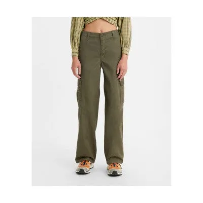 Levi's Women's High Rise Wide Leg Relaxed Cargo Pants Loose