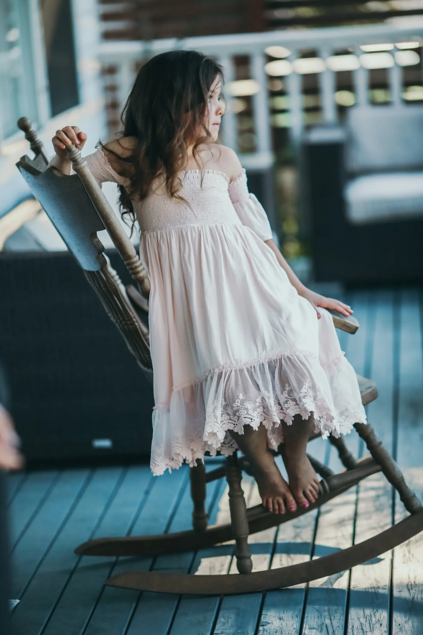 Maya Dress in pale pink