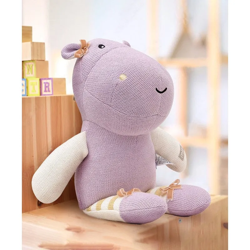 Mia Knitted Soft Toy- Purple