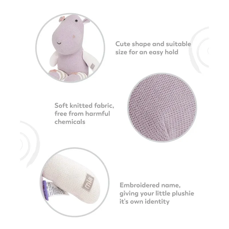 Mia Knitted Soft Toy- Purple