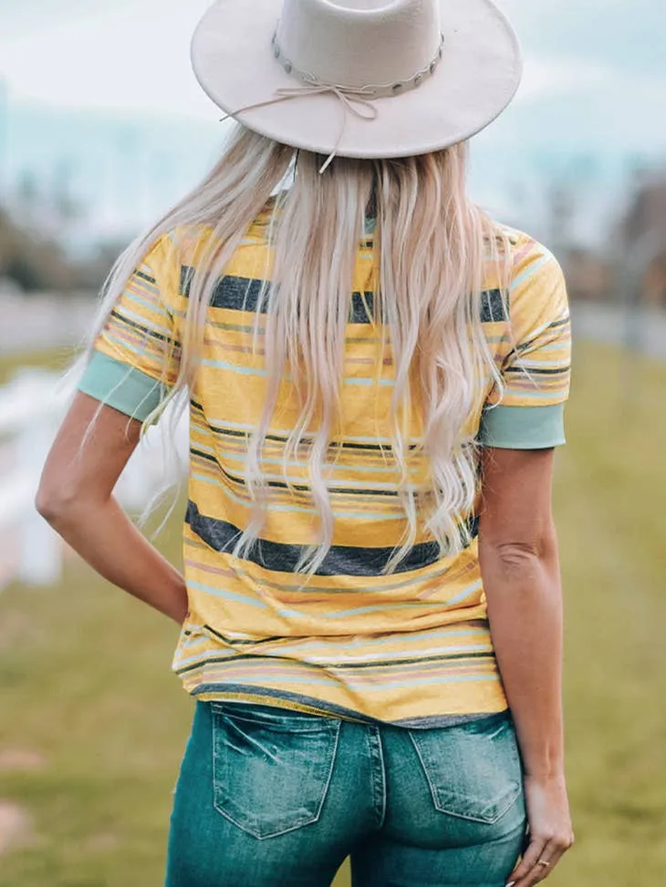 Nautical Stripes Sporty Top