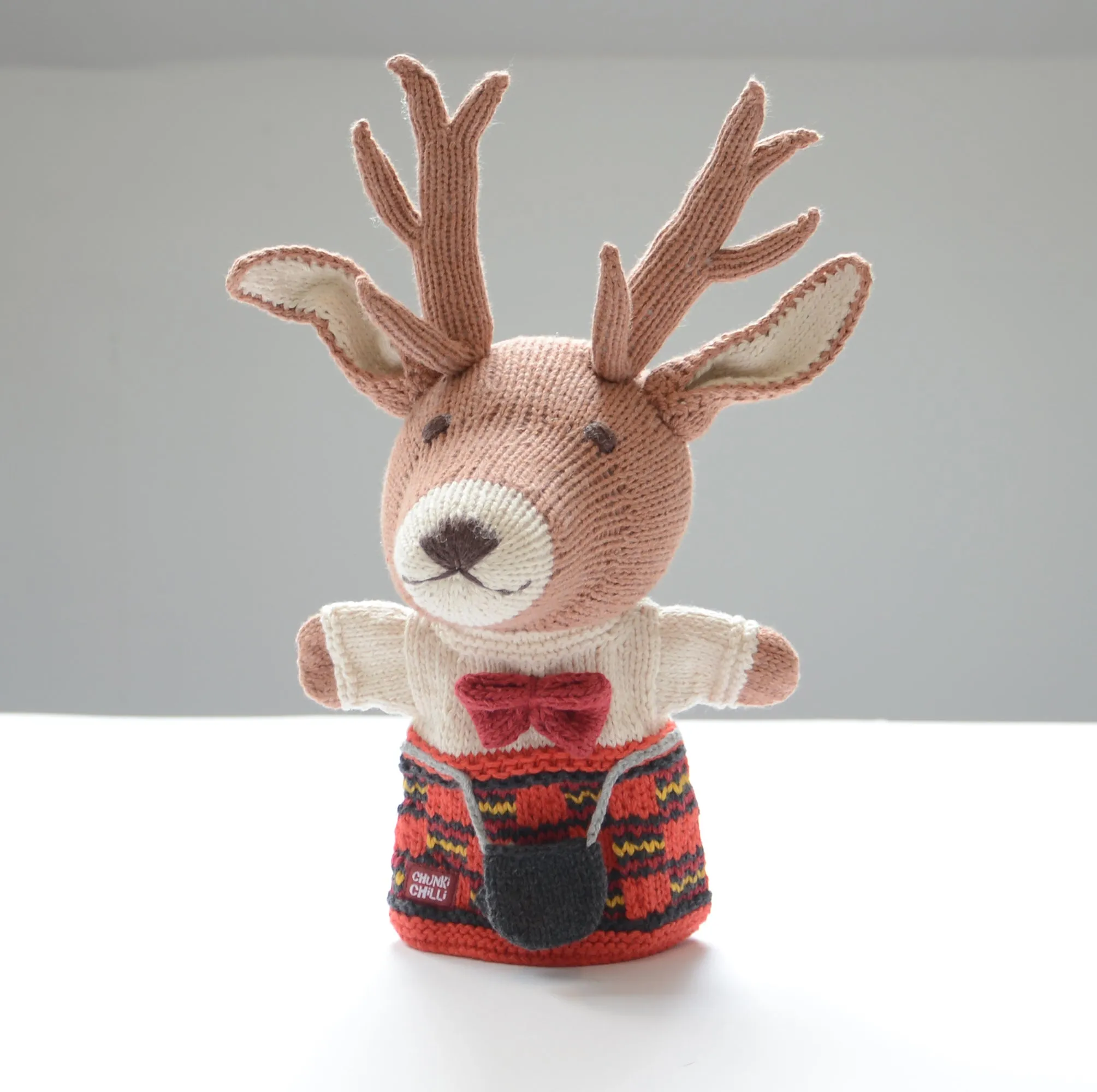 Organic Cotton Hand Puppet - Scottish Stag