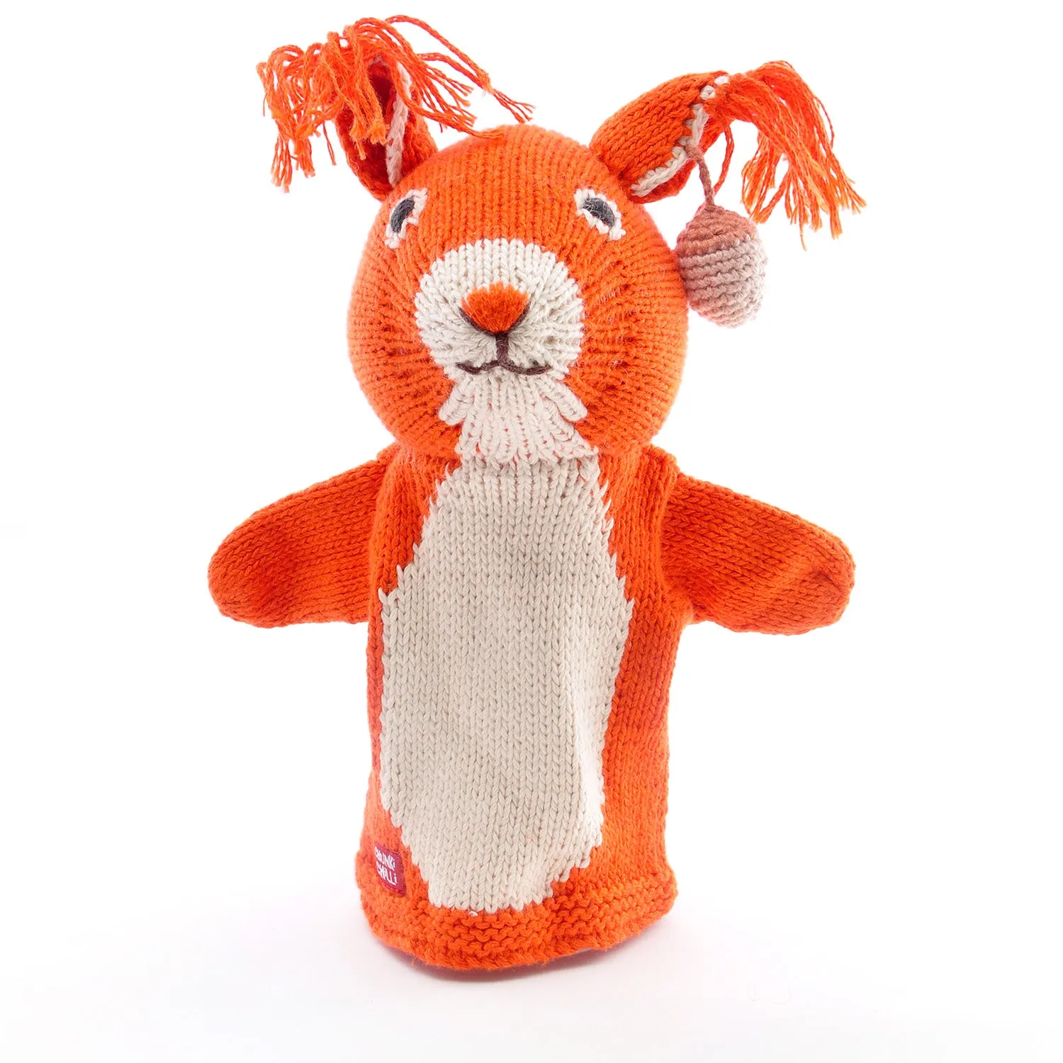 Organic Cotton Hand Puppet - Squirrel