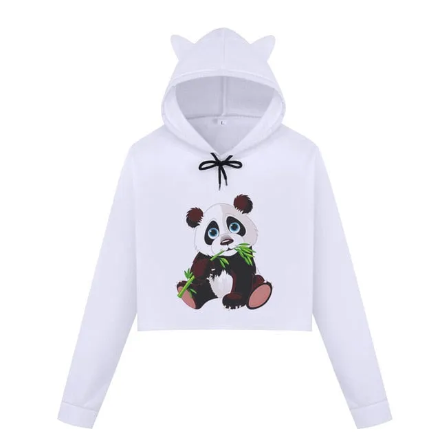 panda pullover with ears