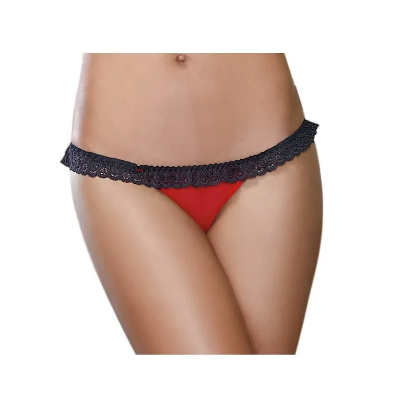 Panty - X-Large - Red/ Black