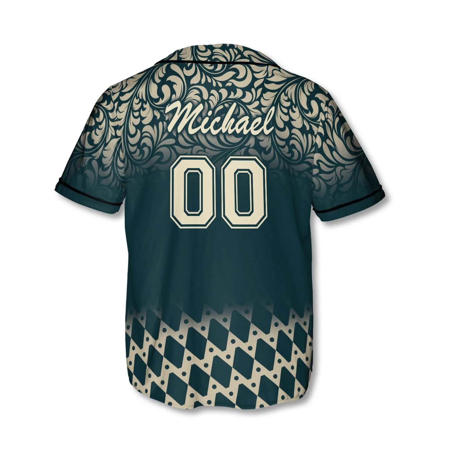 Personalized Name Number Athlete Green Forest Custom Baseball Jersey, Perfect Shirt for Team Baseball Fan