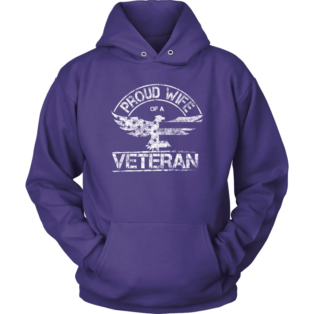 Proud Wife of a Veteran Unisex Hoodie