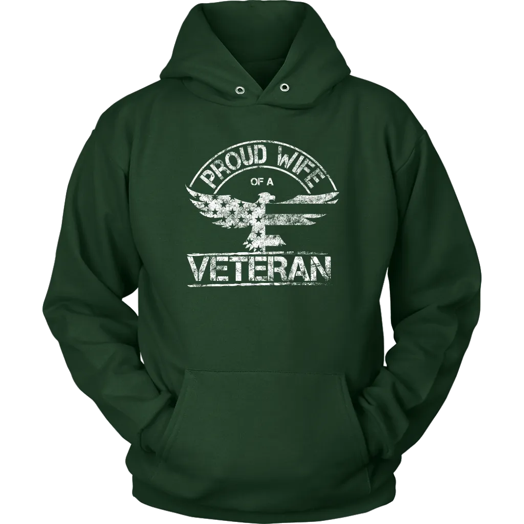 Proud Wife of a Veteran Unisex Hoodie