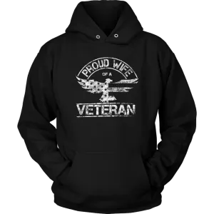 Proud Wife of a Veteran Unisex Hoodie