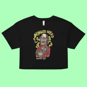 Retro Horror Nerd Crop Top