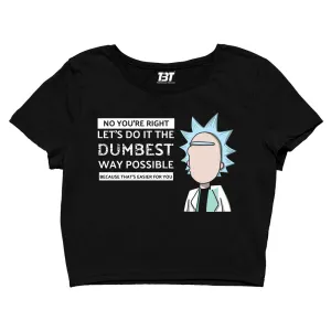 Rick and Morty Crop Top - Dumbest Way