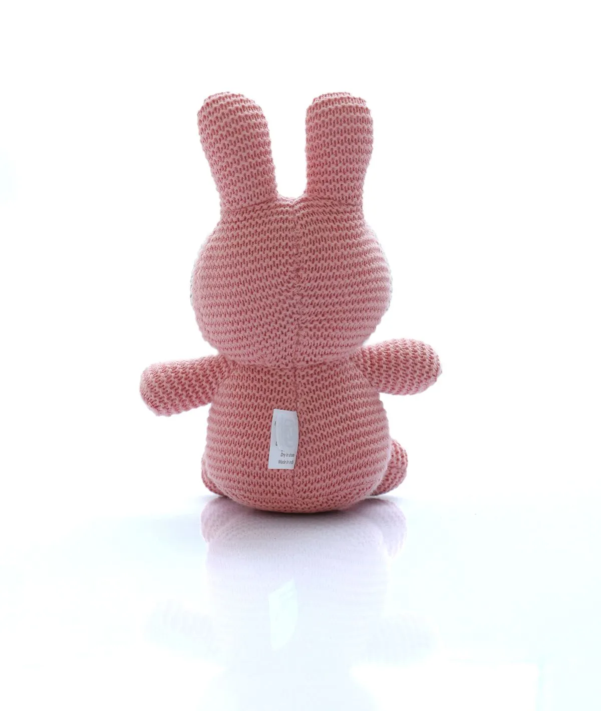 Rosie Rattle Bunny Cotton Knitted Stuffed Soft Toy for Babies & Kids (Blossom)