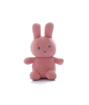 Rosie Rattle Bunny Cotton Knitted Stuffed Soft Toy for Babies & Kids (Blossom)