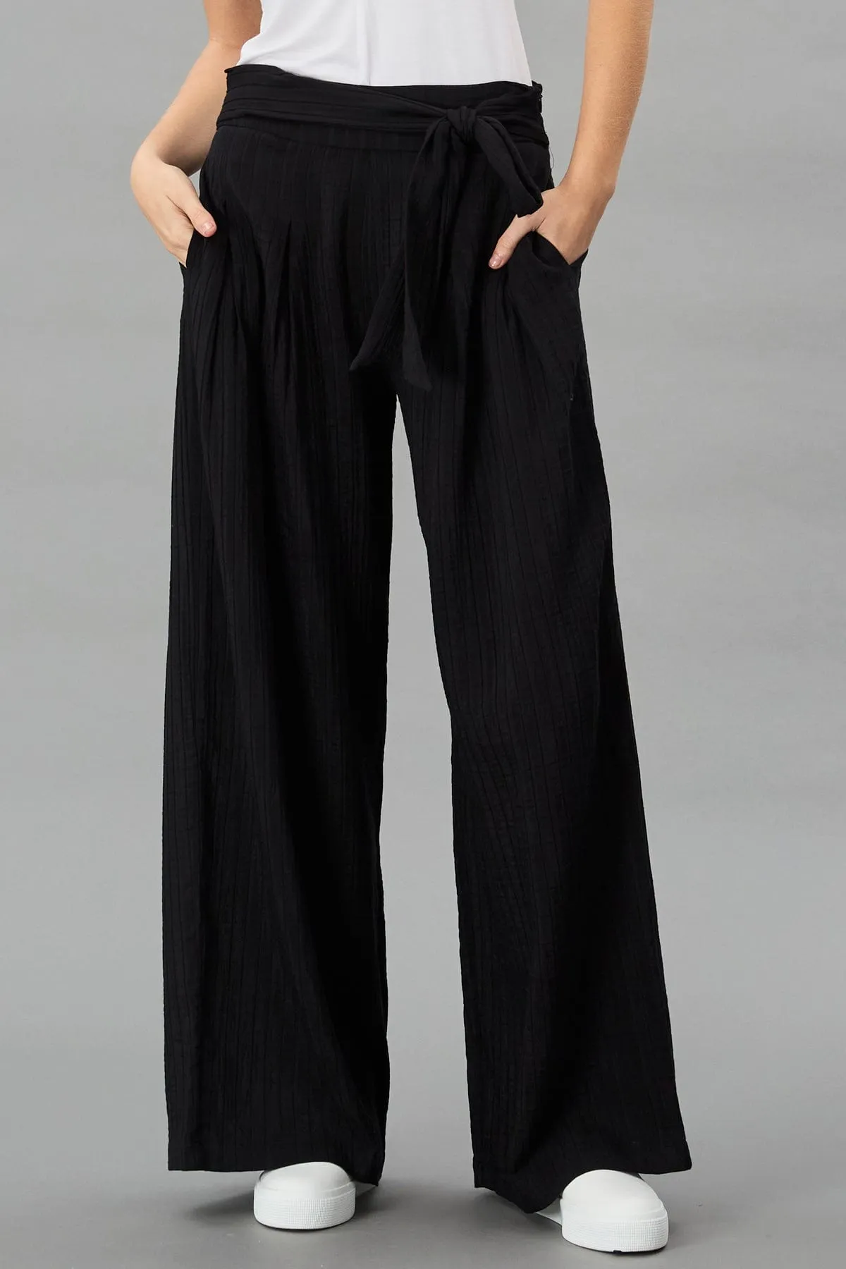 Shadow Stripe Wide Leg Pant