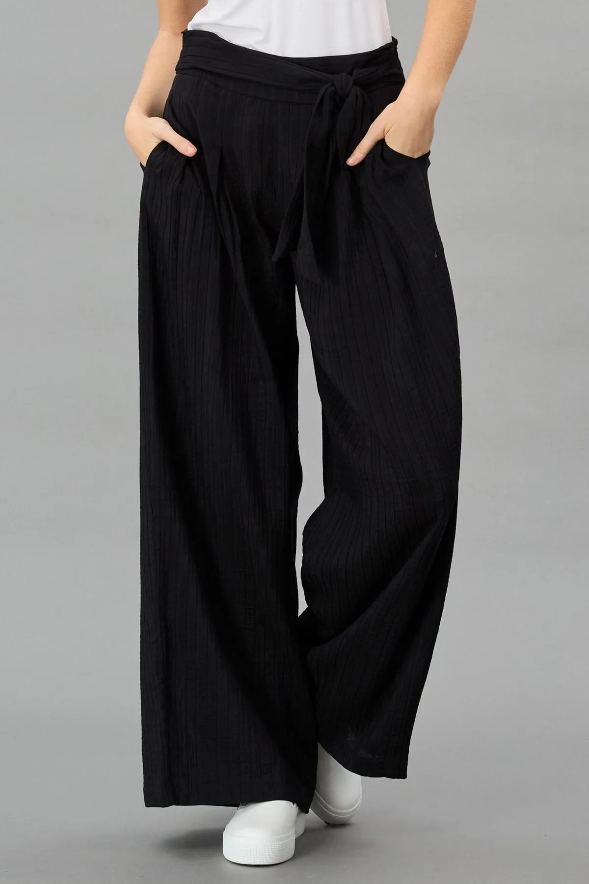 Shadow Stripe Wide Leg Pant