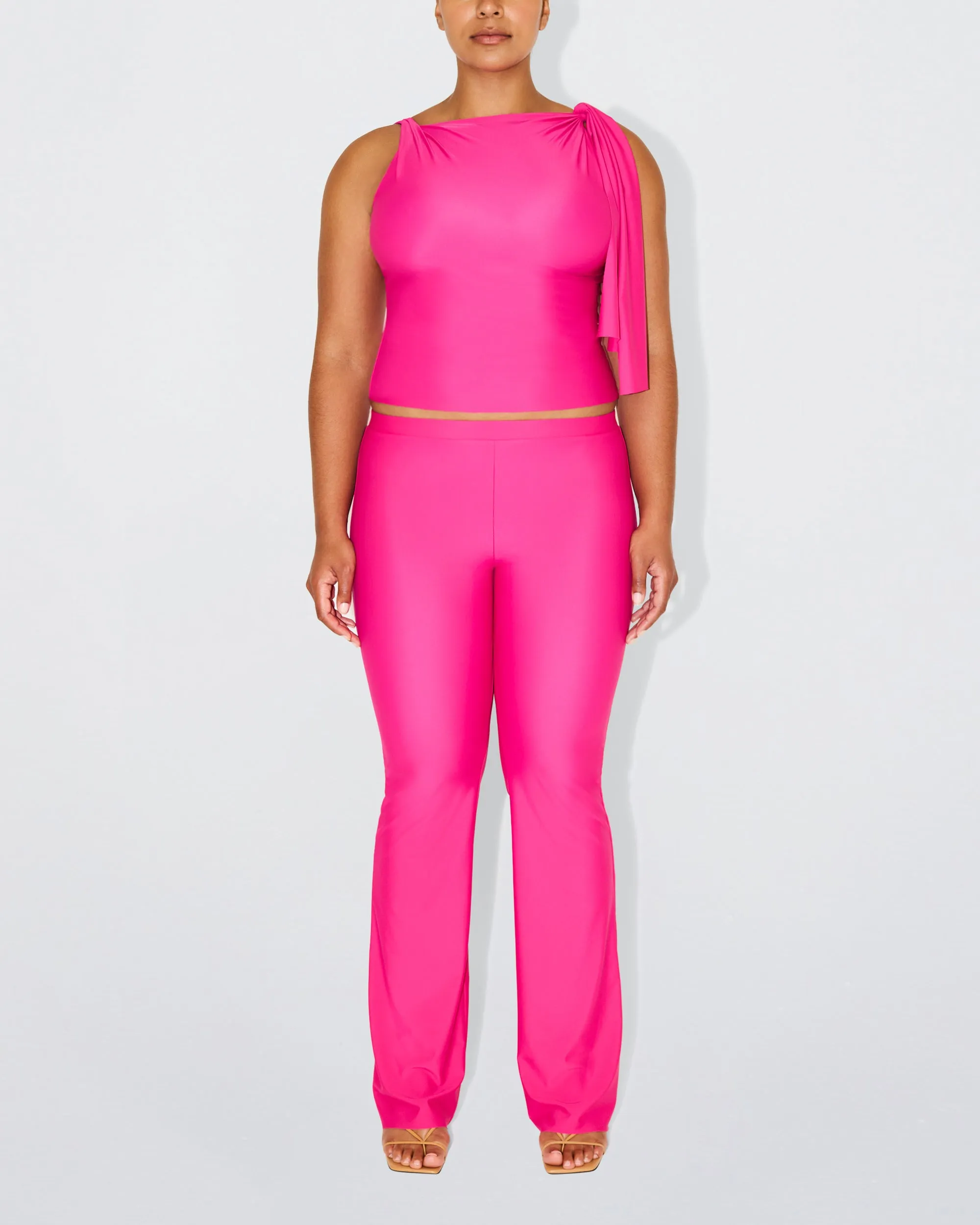 Sleek Stretch Low Rise Pant | Fuchsia