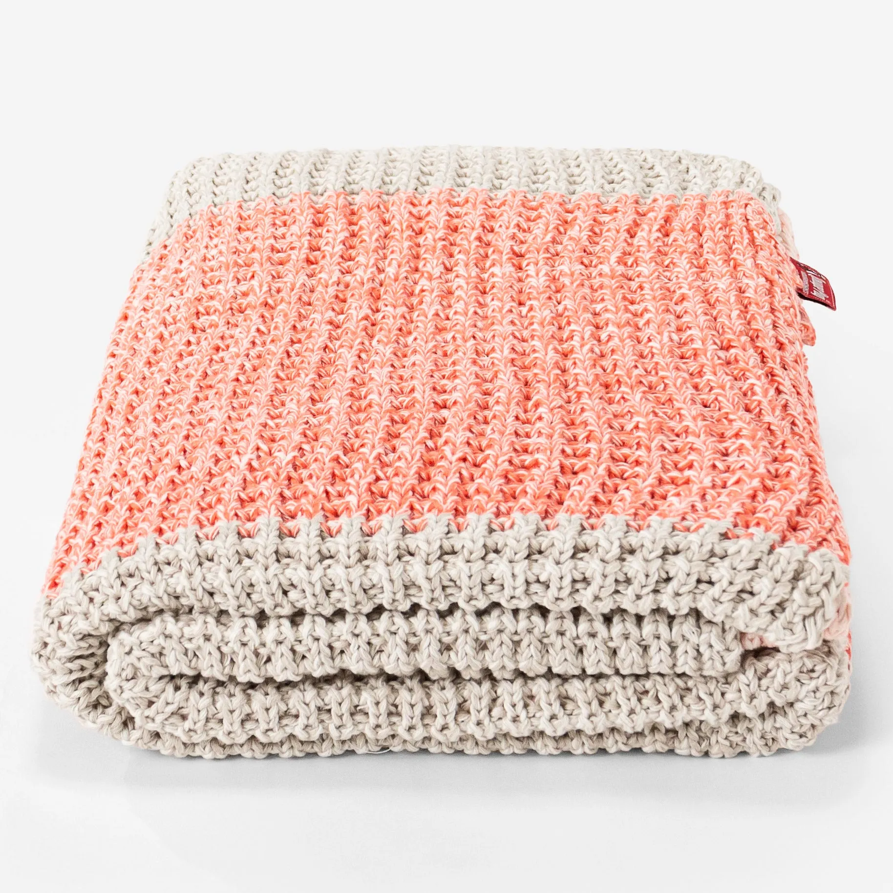 Throw / Blanket - Knitted Chester Pink