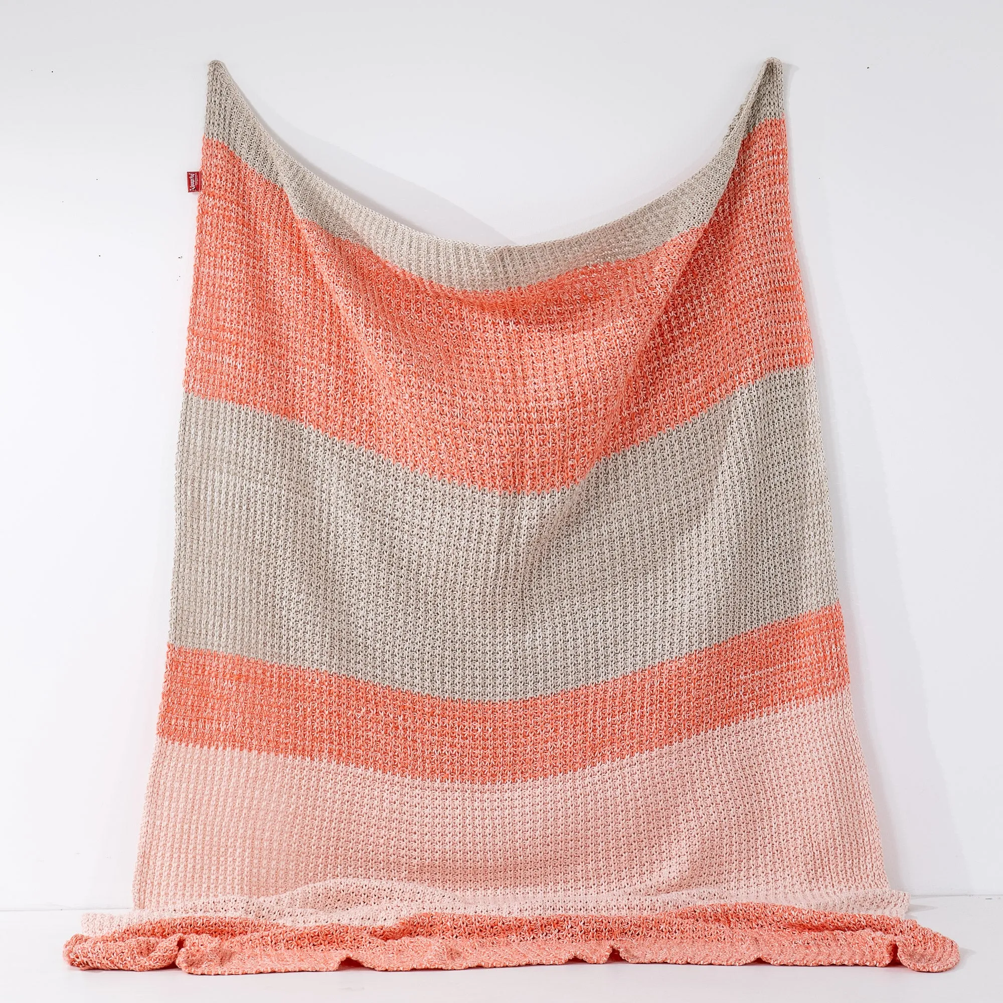 Throw / Blanket - Knitted Chester Pink