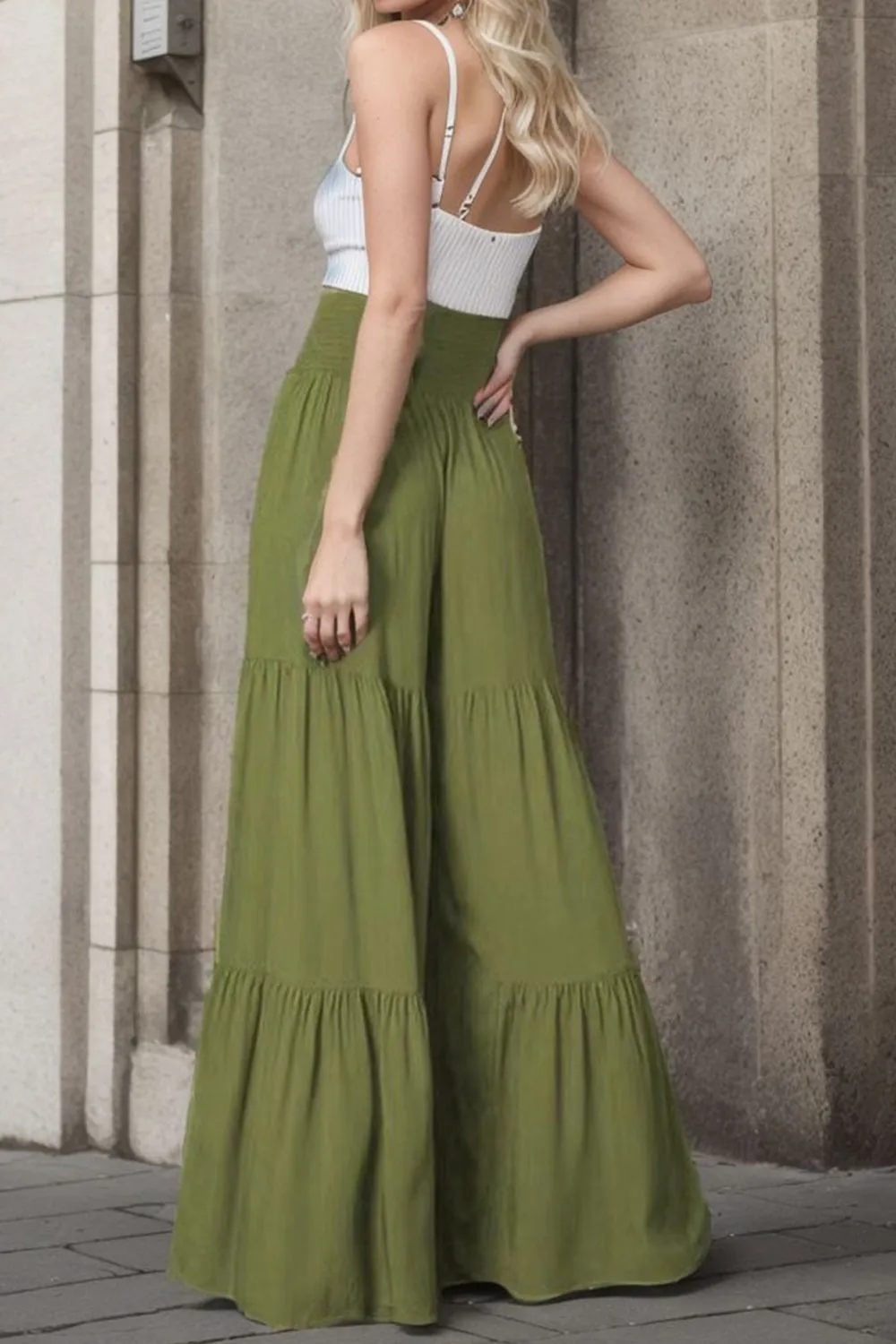 Tied Wide Leg Pants