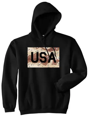 USA Desert Camo Army Mens Pullover Hoodie