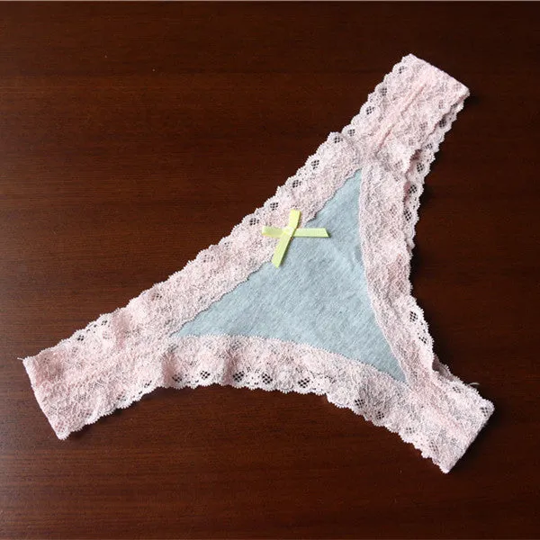 Voplidia Full Cotton Underwear Women 2017 Sexy Panties Thongs And G Strings Female Sexy Lace National T Back Lingerie PM003