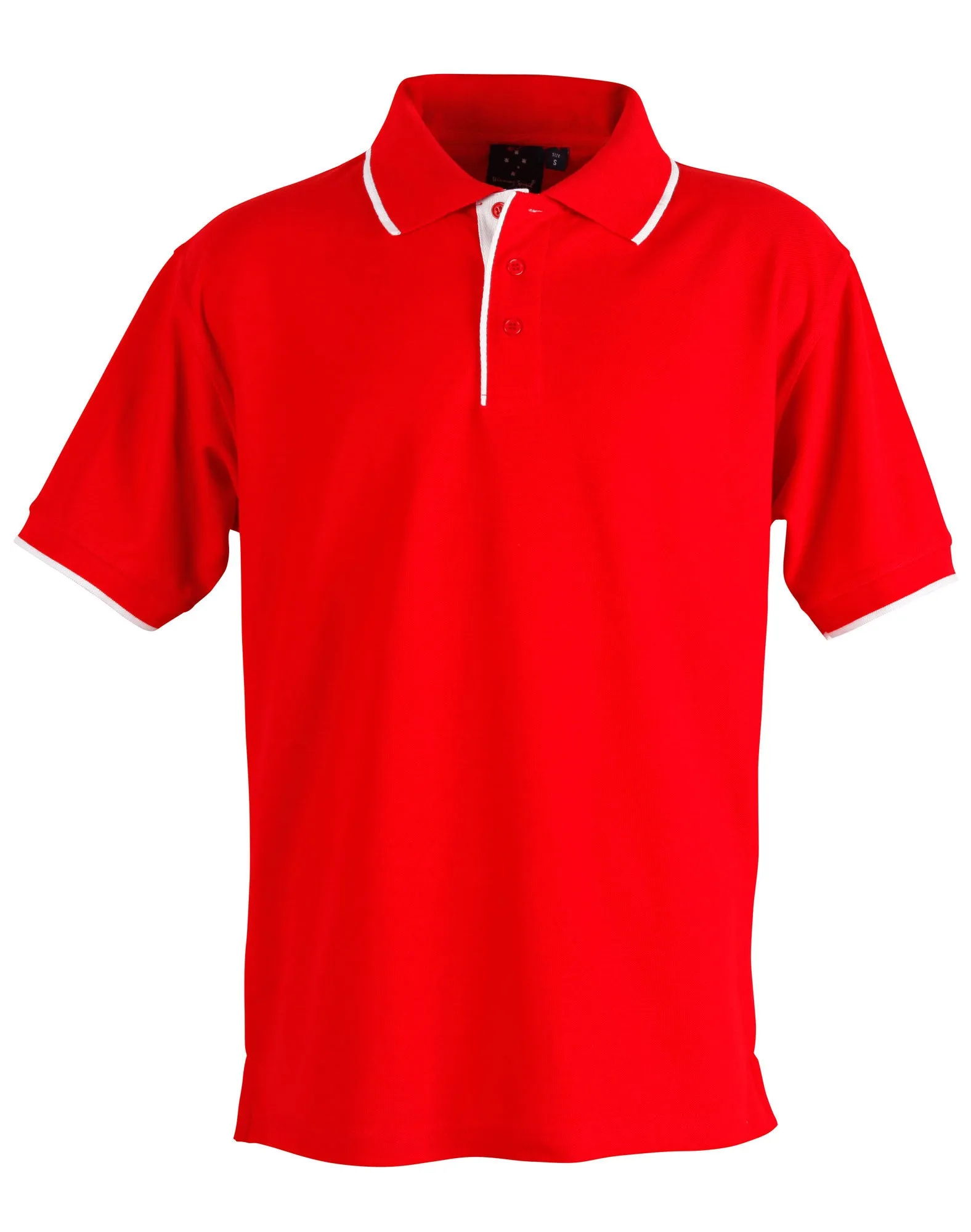 Winning Spirit Men's Contrast Pique Short Sleeve Polo 2nd( 4 colour)-(PS08)