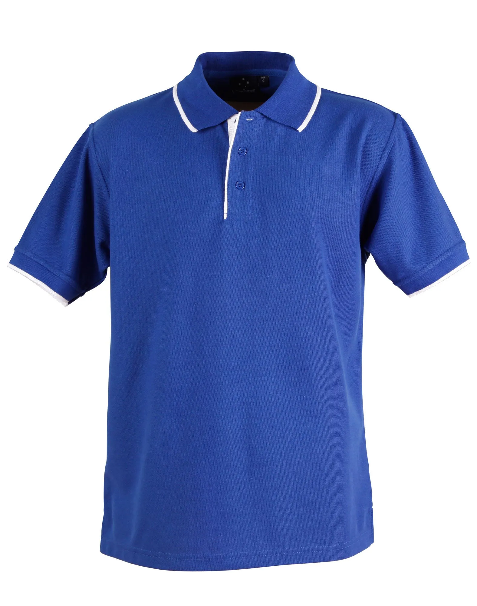 Winning Spirit Men's Contrast Pique Short Sleeve Polo 2nd( 4 colour)-(PS08)