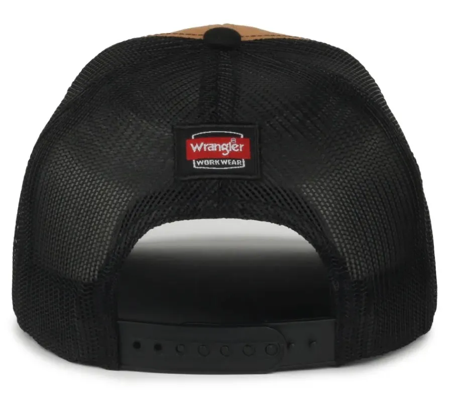 Wrangler Workwear DUK Cotton Canvas Mesh Back Hat